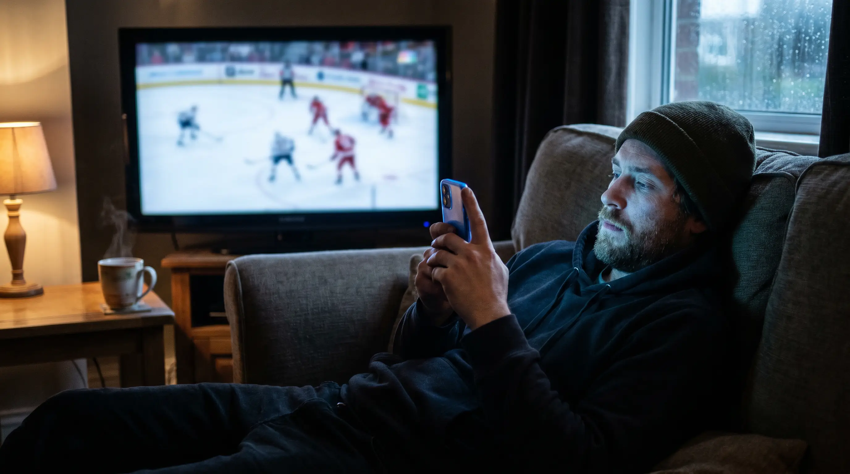 Hockey betting apps UK smartphone late night NHL mobile interface