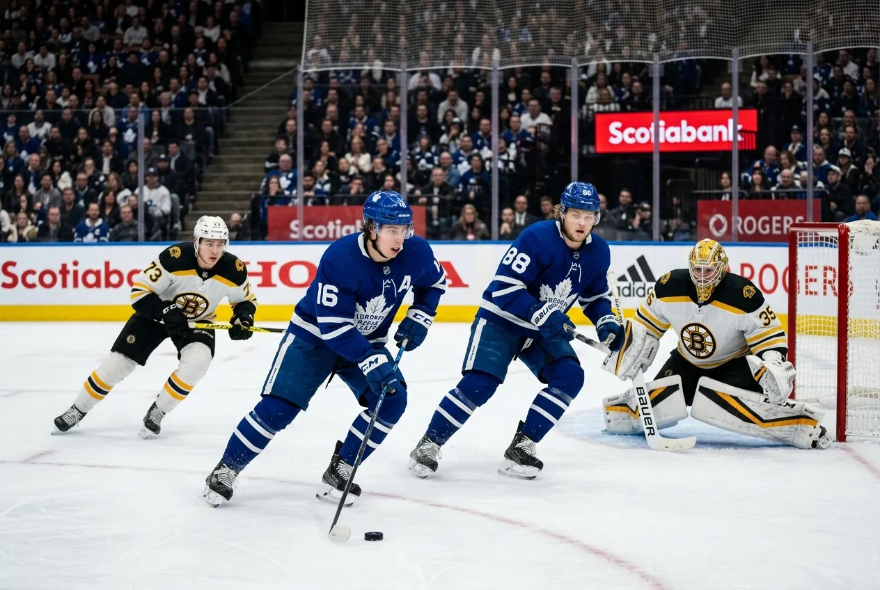 NHL overtime period with three skaters per side in open ice