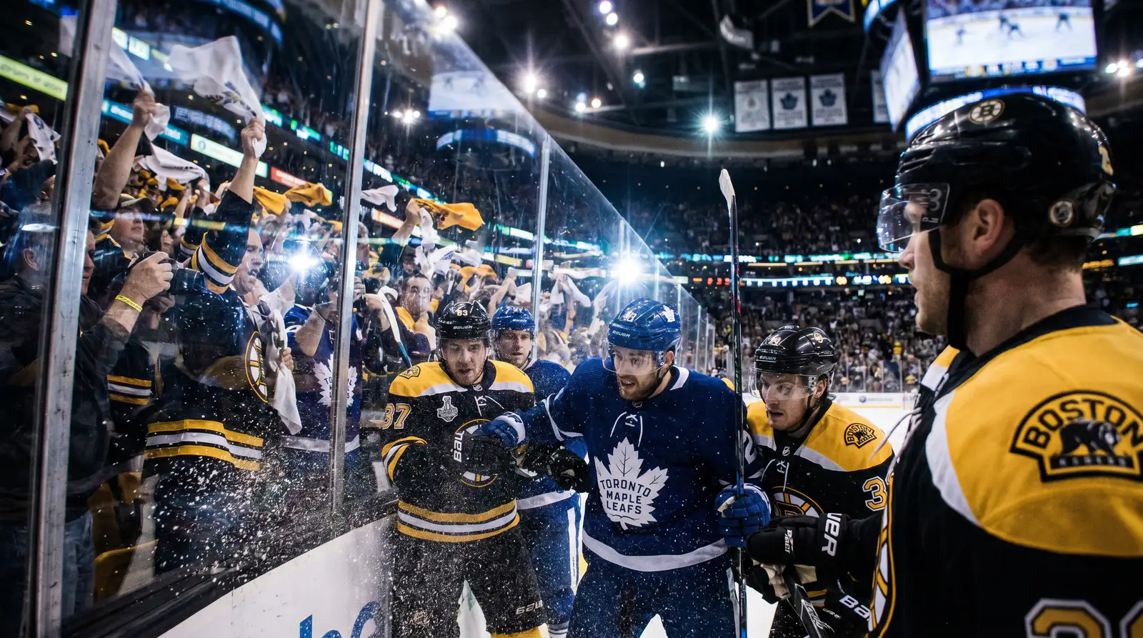 NHL playoff intensity contrasted with regular-season scene