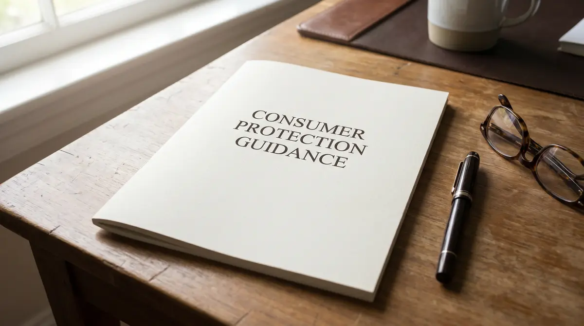 Official UK Gambling Commission policy document open on a desk beside a pen and reading glasses